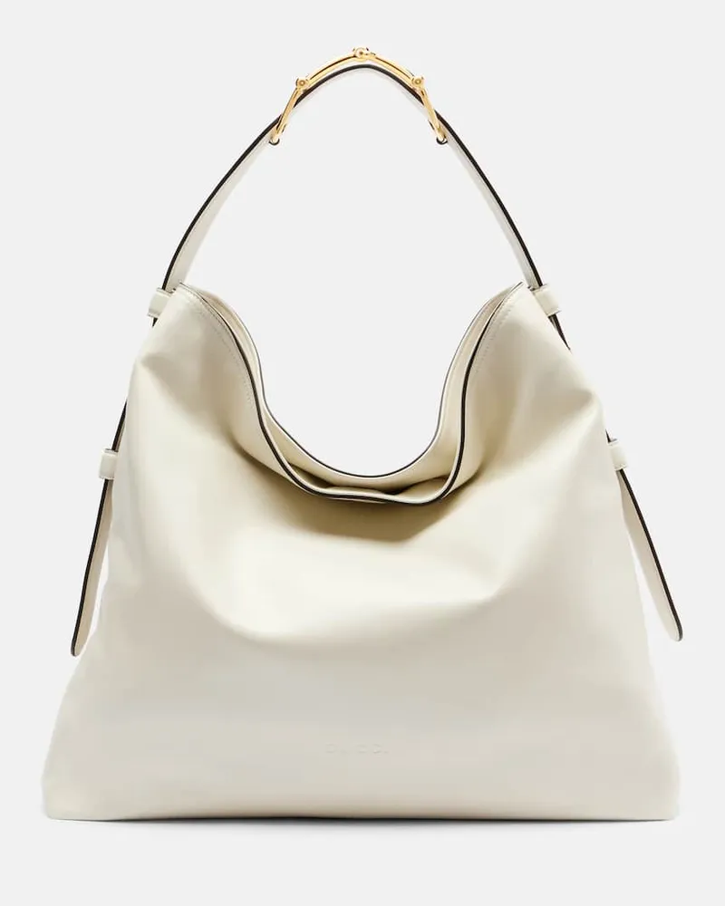 Gucci Schultertasche Gucci Beatrix Large aus Leder Weiß
