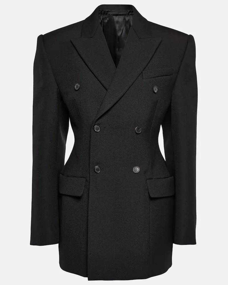 WARDROBE.NYC Blazer aus Wolle Schwarz