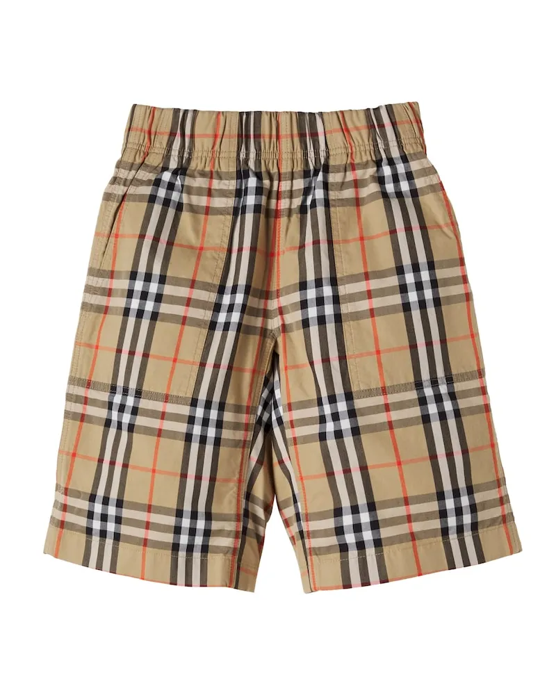 Burberry Shorts Burberry Check aus Baumwolle Beige