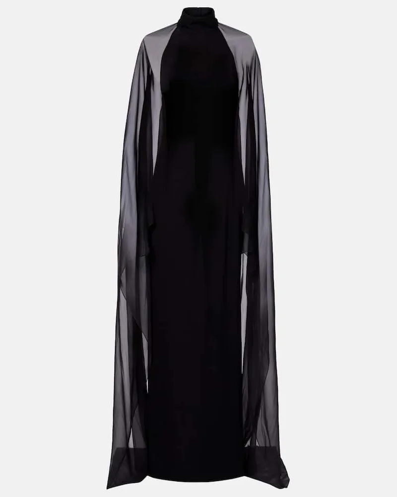 Ralph Lauren Robe Tilly aus Jersey Schwarz