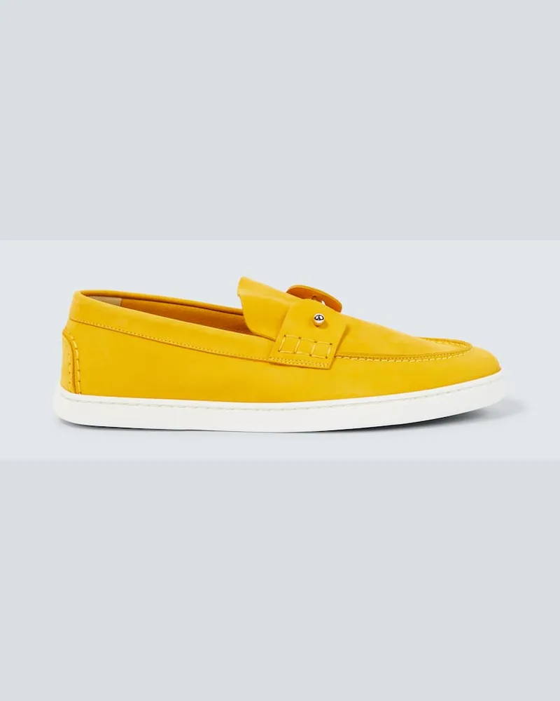 Christian Louboutin Slip-Ons Chambeliboat aus Leder Gelb