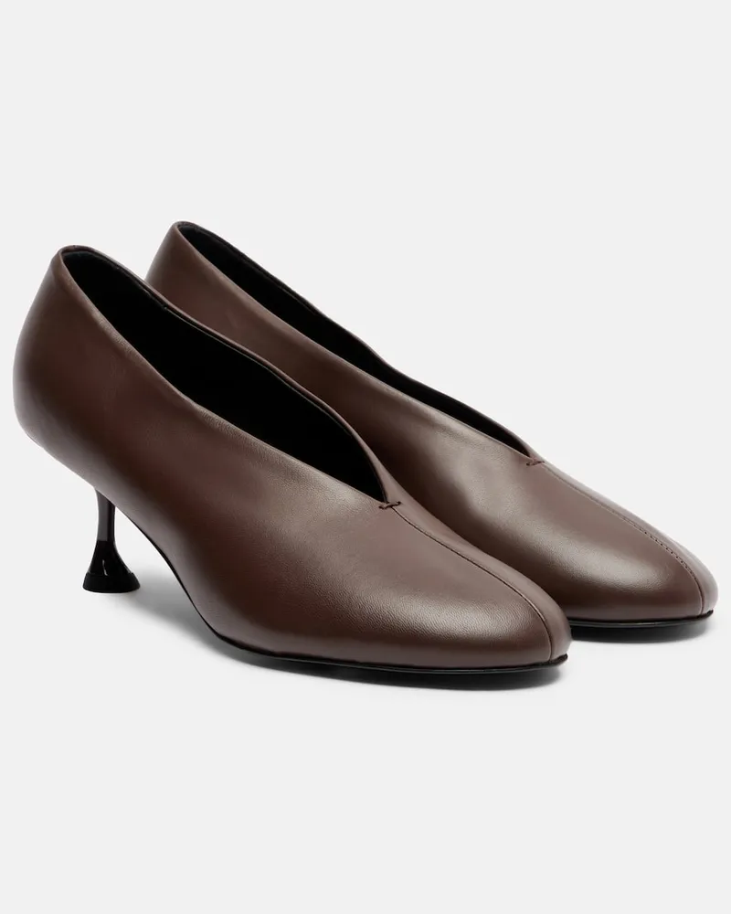 Proenza Schouler Pumps Tee aus Leder Braun