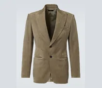 Blazer aus Veloursleder