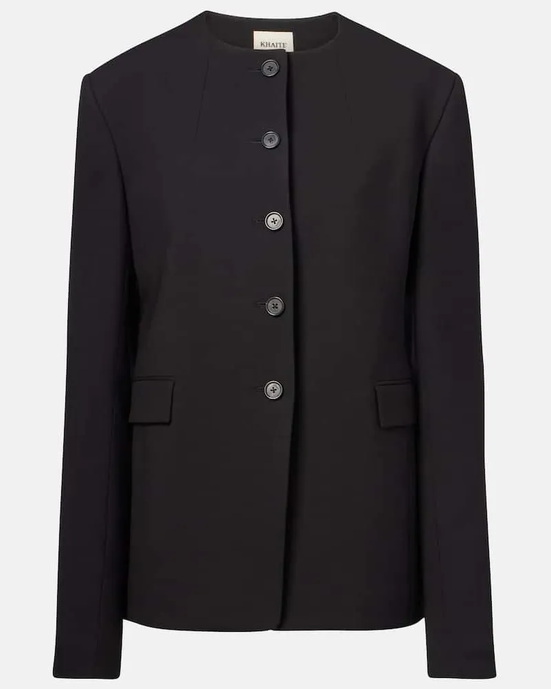 KHAITE Jacke Jameson aus einem Wollgemisch Schwarz