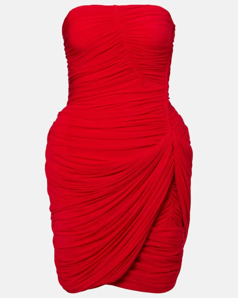 Magda Butrym Minikleid aus Satin Rot