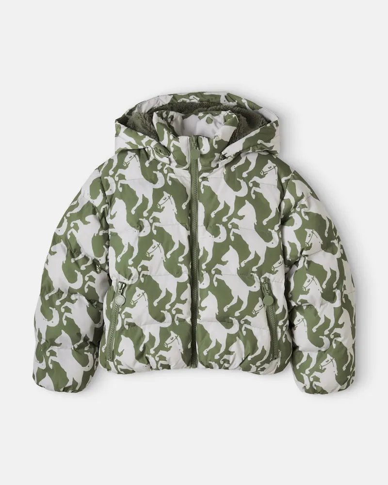 Stella McCartney Kids Wattierte Jacke Grün