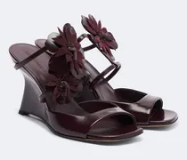 Wedge-Sandalen Belara aus Leder