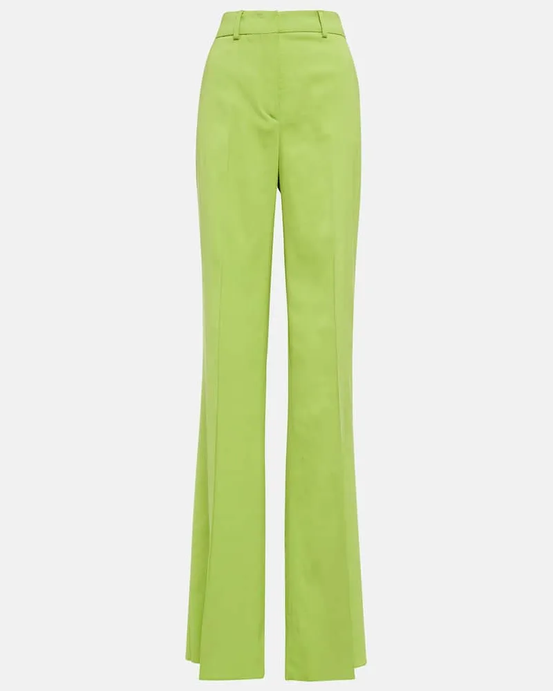 SPORTMAX Weite High-Rise-Hose Paniere Grün