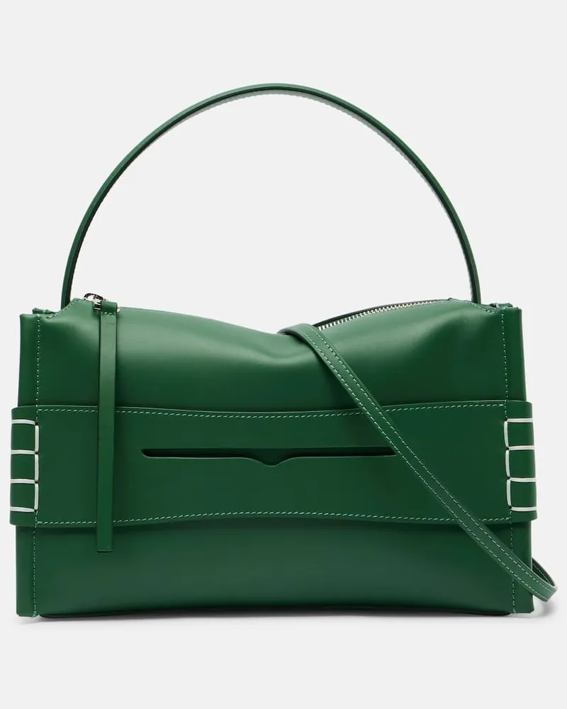 J.W.Anderson Schultertasche Loafer aus Leder Grün