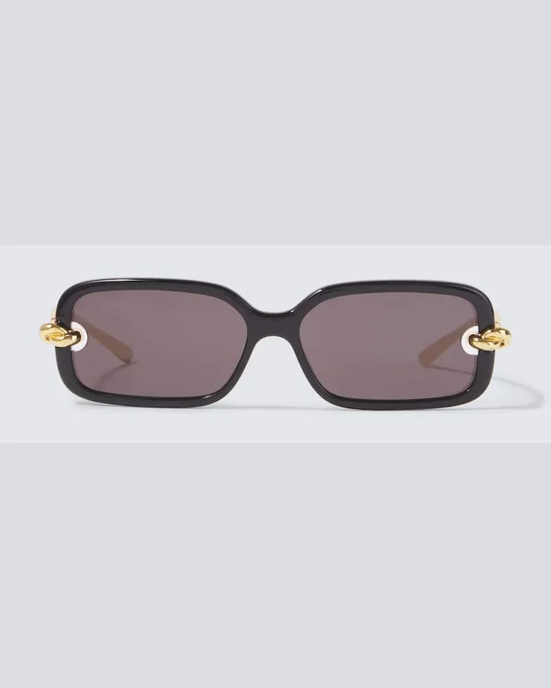 Bottega Veneta Eckige Sonnenbrille Knot Gold