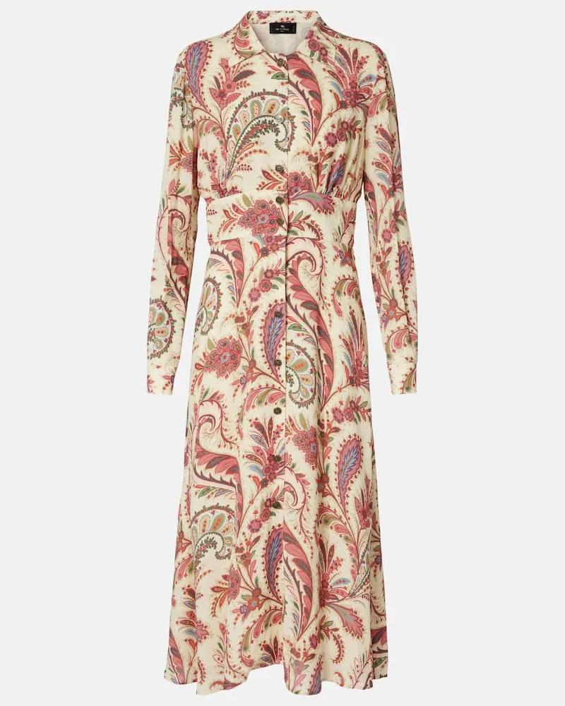 Etro Hemdblusenkleid Multicolor
