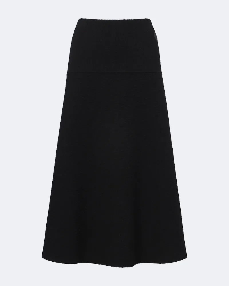 Moncler Rock aus einem Wollgemisch Schwarz