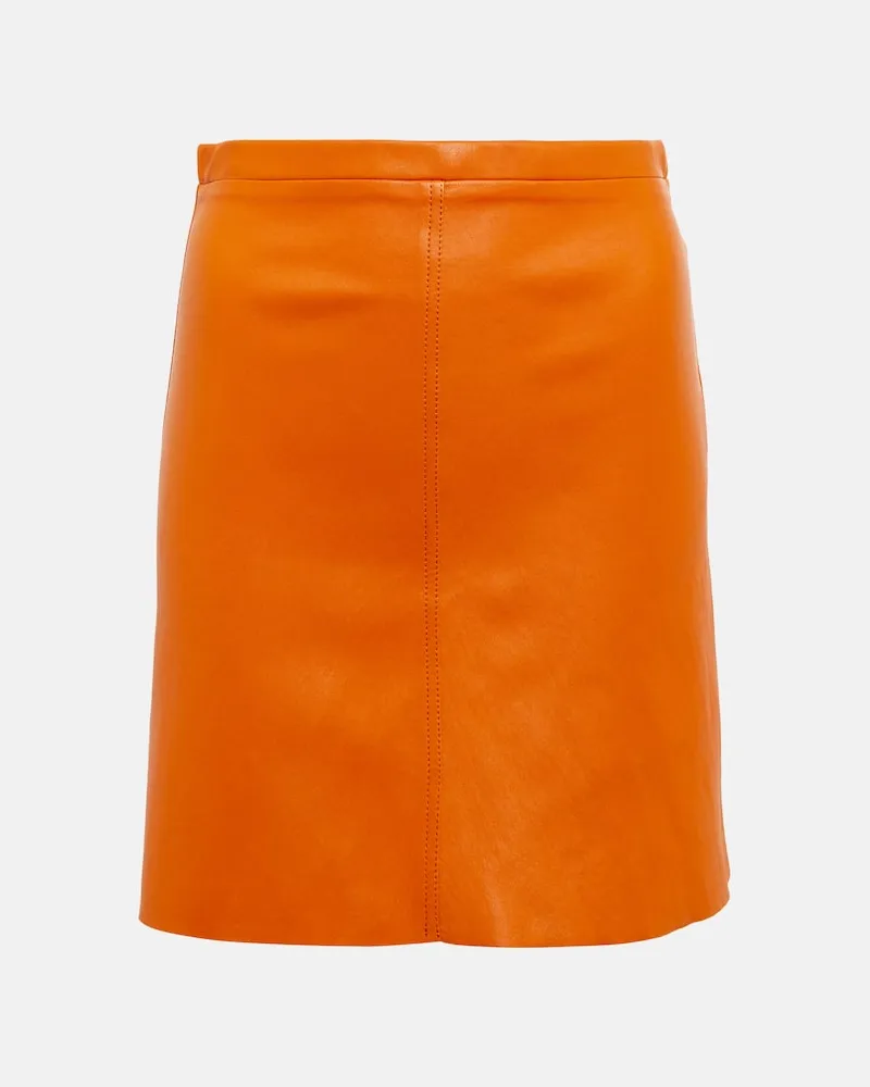 Stouls Minirock Lucie 22 aus Leder Orange