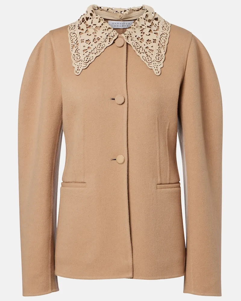 Gabriela Hearst Jacke Daelan aus Kaschmir Beige