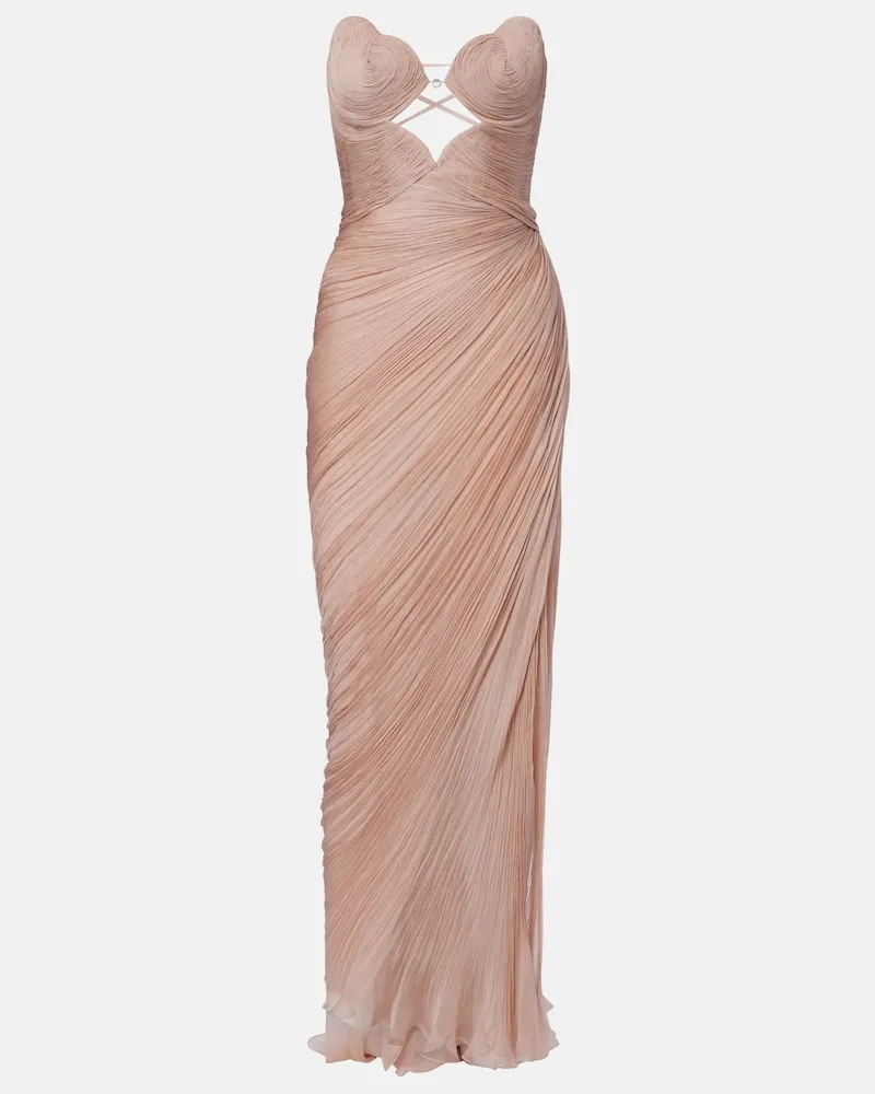 Maria Lucia Hohan Robe Ananda aus Seidenmusselin Rosa