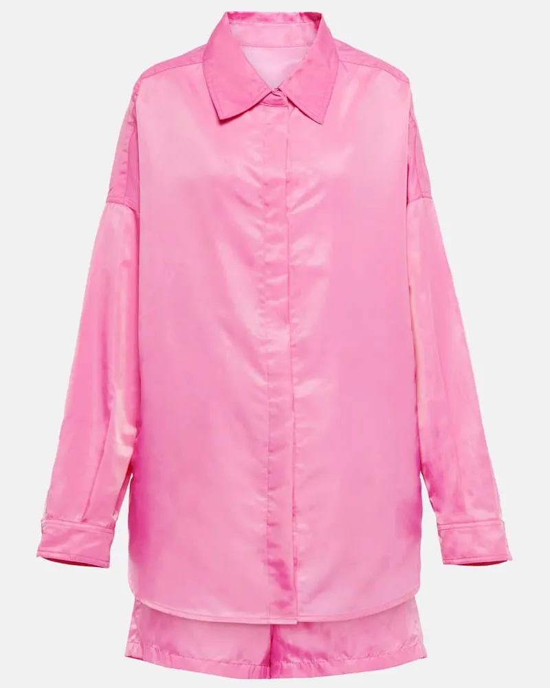 FRANKIE Shop Set Perla aus Hemd und Shorts Rosa