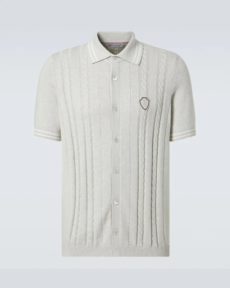 Brunello Cucinelli Hemd aus Baumwolle Weiã