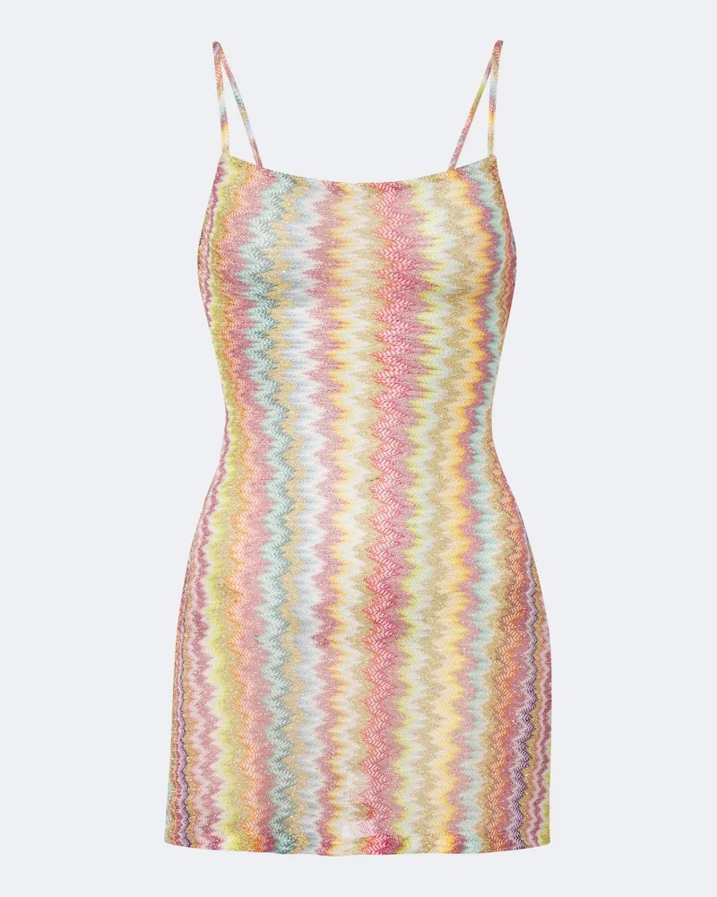 Missoni Minikleid aus Lamé Multicolor
