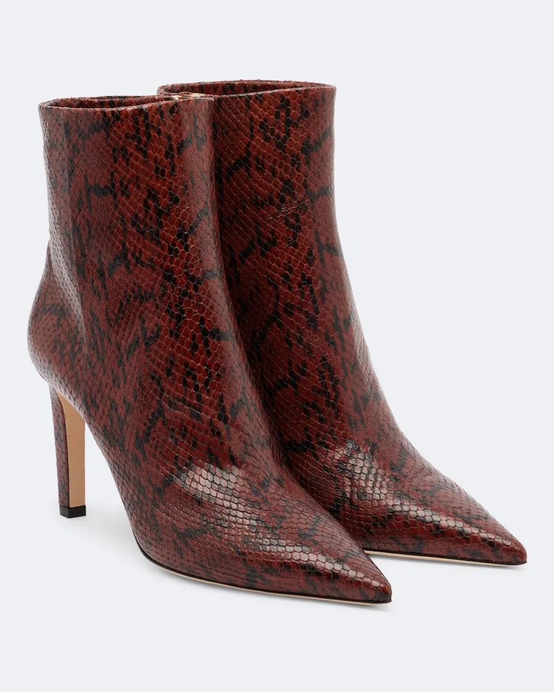 Jimmy Choo Ankle Boots Frankie aus Leder Braun