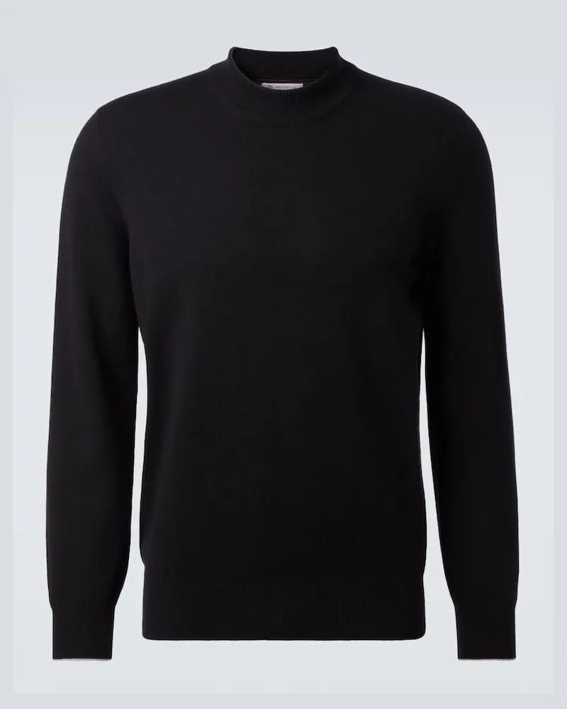 Brunello Cucinelli Pullover aus Kaschmir Schwarz