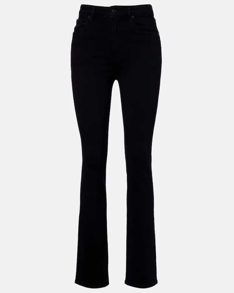 Frame Denim Slim Jeans Pencil Schwarz