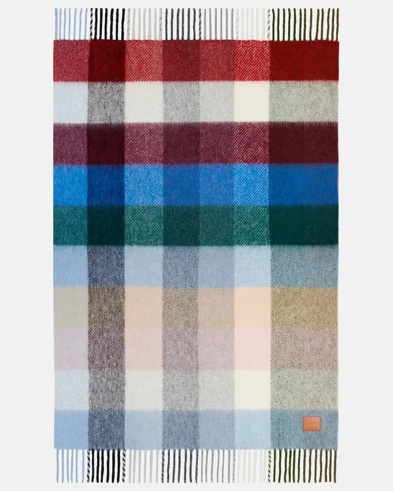 Loewe Decke aus einem Alpakawollgemisch Multicolor