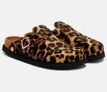 Bedruckte Slippers Boston aus Kalbshaar