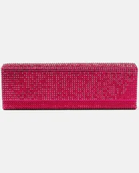 Amina Muaddi Verzierte Clutch Amini Paloma Pink