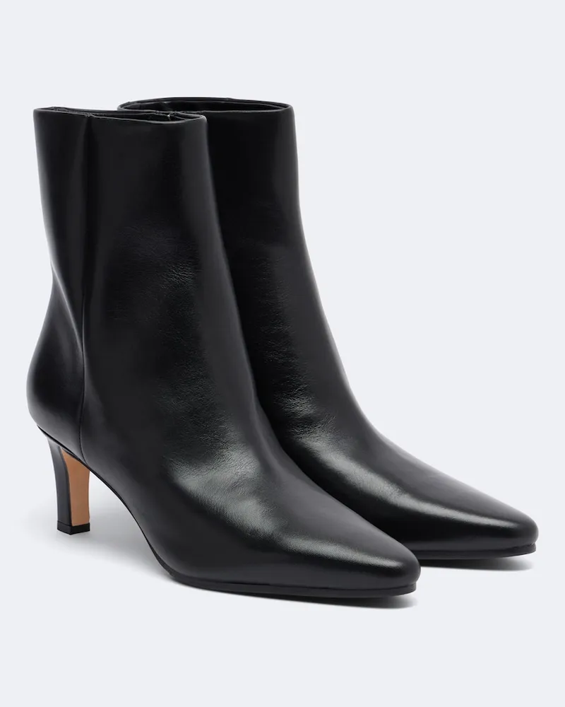 Veronica Beard Ankle Boots Agnes aus Leder Schwarz