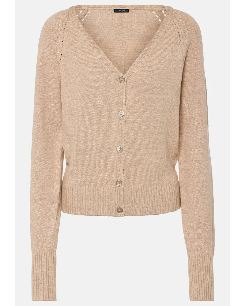 Joseph Cardigan aus einem Leinengemisch Beige