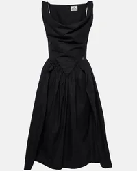 Vivienne Westwood Midikleid Sunday aus Baumwolle Schwarz