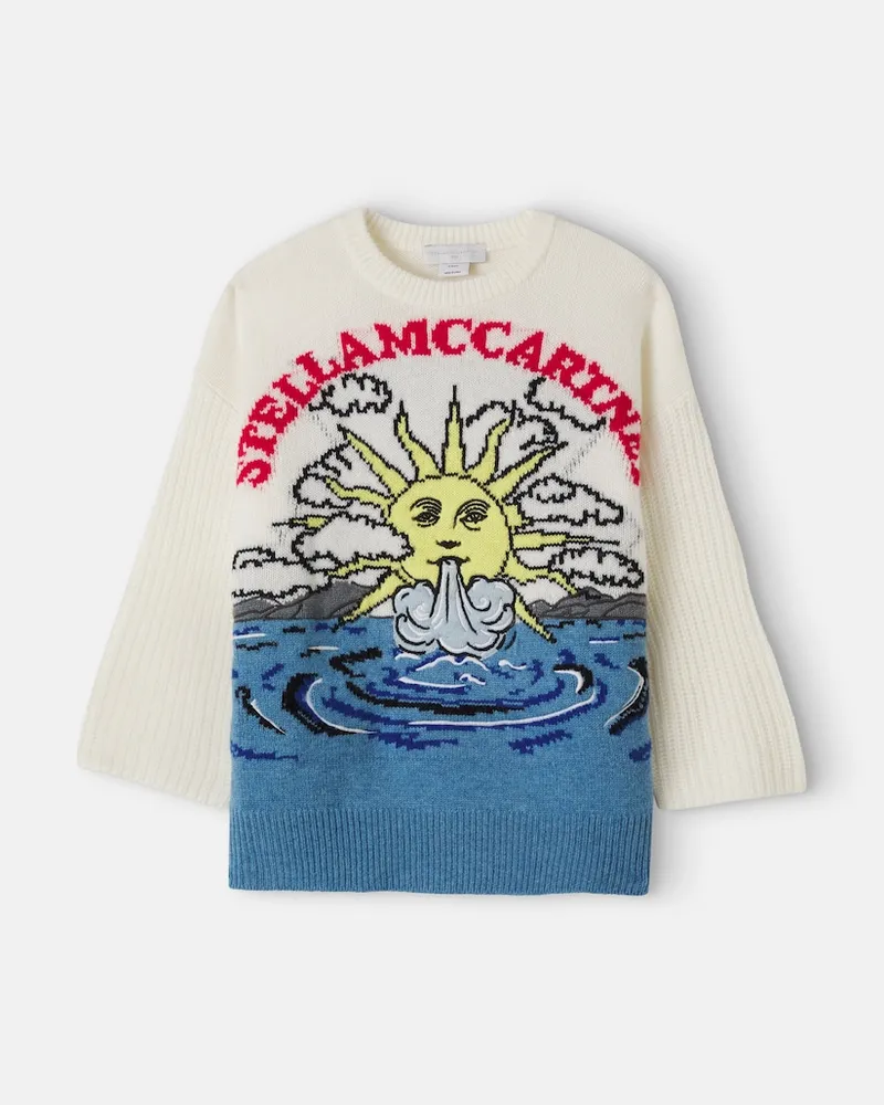 Stella McCartney Kids Pullover aus Wolle Multicolor