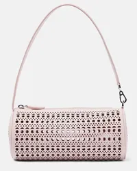 Alaïa Alaia Schultertasche Tube aus Leder Pink