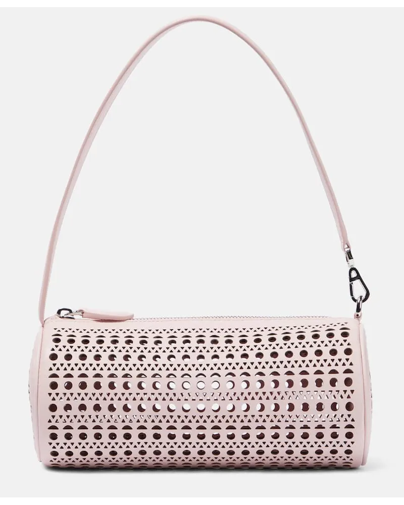 Alaïa Alaia Schultertasche Tube aus Leder Pink