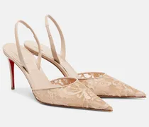 Slingback-Pumps aus Spitze