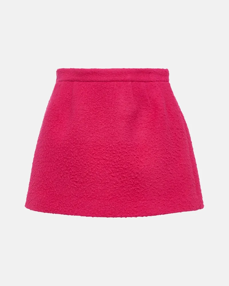 RED Valentino Minirock aus Schurwolle Pink