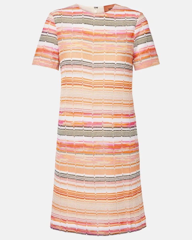 Missoni Minikleid aus Häkelstrick Multicolor