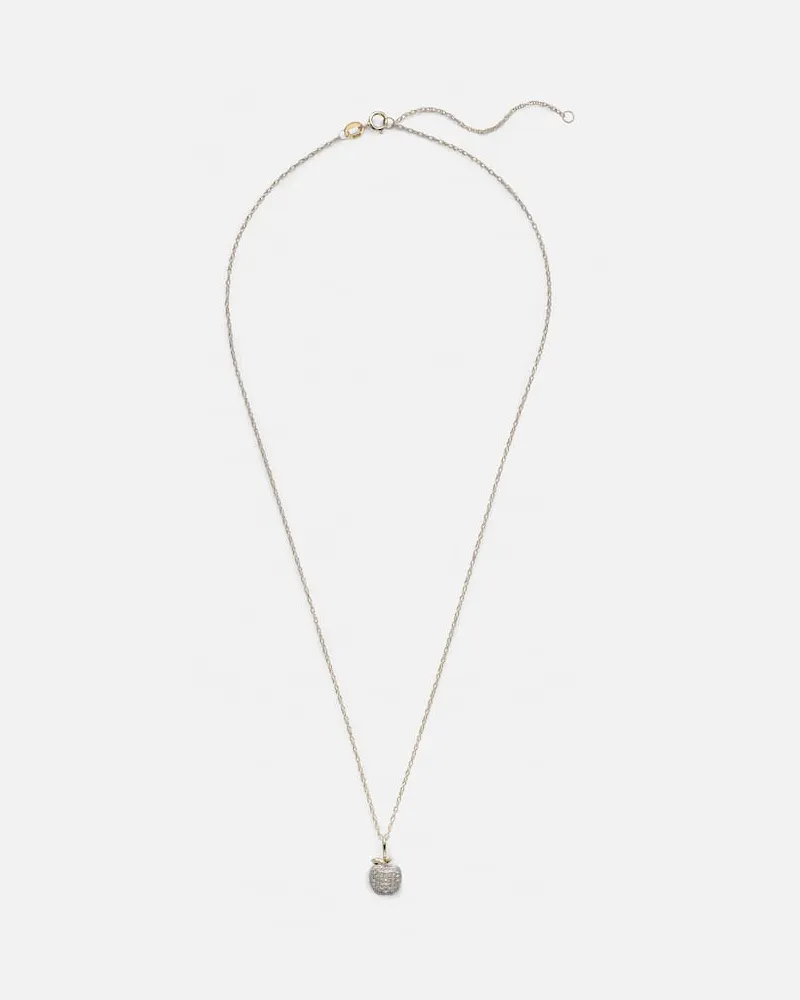 Stone & Strand Halskette Big Apple aus 10kt Gelbgold mit Diamanten Gold