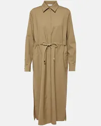 Max Mara Hemdblusenkleid Monia aus Schurwolle Braun