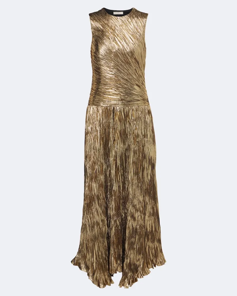 Ulla Johnson Robe Eugenia aus Lamé Gold