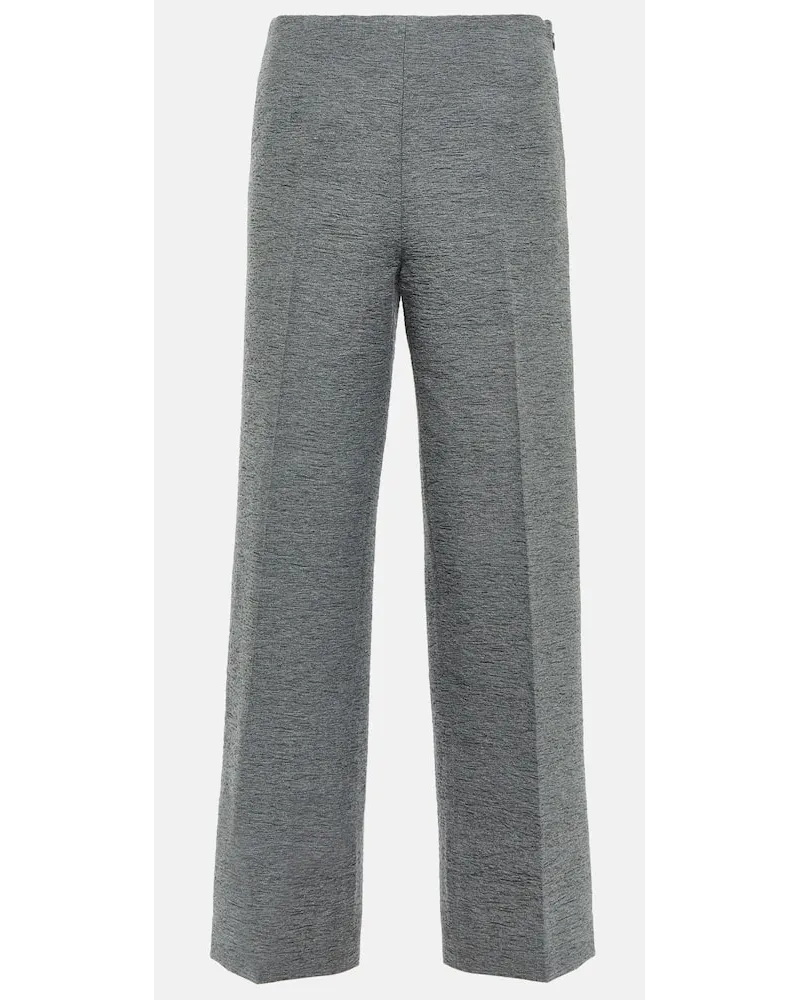 Totême Hose aus einem Wollgemisch Grau