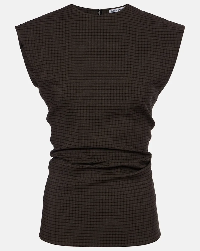 Acne Studios Top Tanado aus einem Wollgemisch Braun