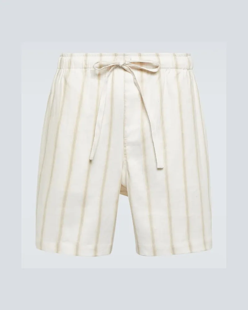 COMMAS Shorts aus einem Leinengemisch Weiß