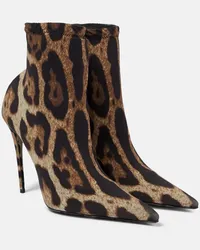 Dolce & Gabbana X Kim Ankle Boots Lollo Multicolor