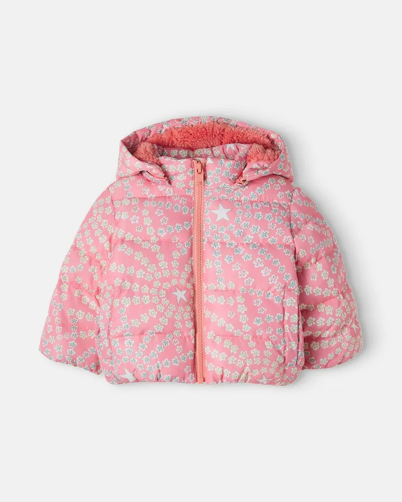 Stella McCartney Kids Baby Wattierte Jacke Rosa