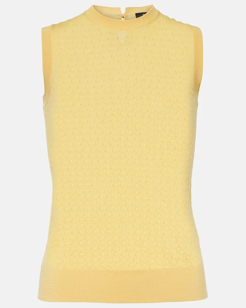 Etro Top aus Wolle Gelb
