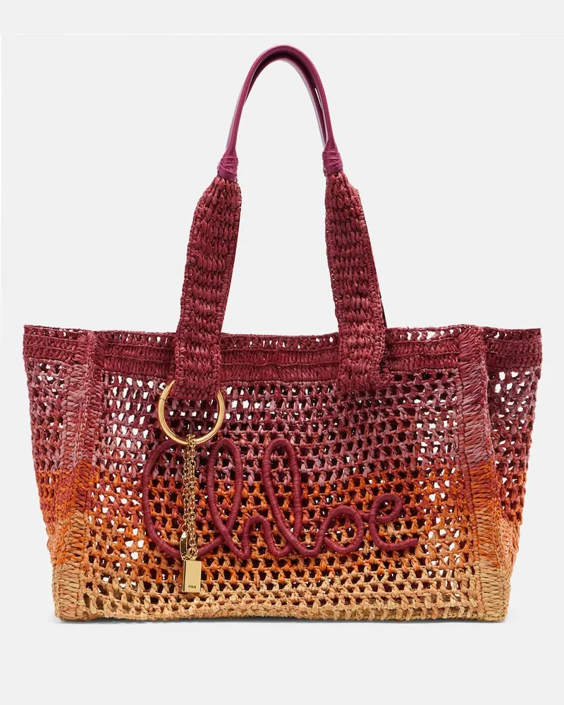 Chloé Chloé Tote Bag Summer Banana East-West Rot