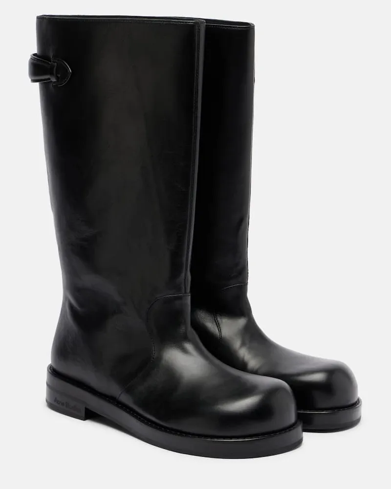 Acne Studios Stiefel aus Leder Schwarz