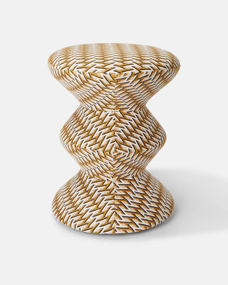 POLSPOTTEN Hocker Zig Zag Multicolor