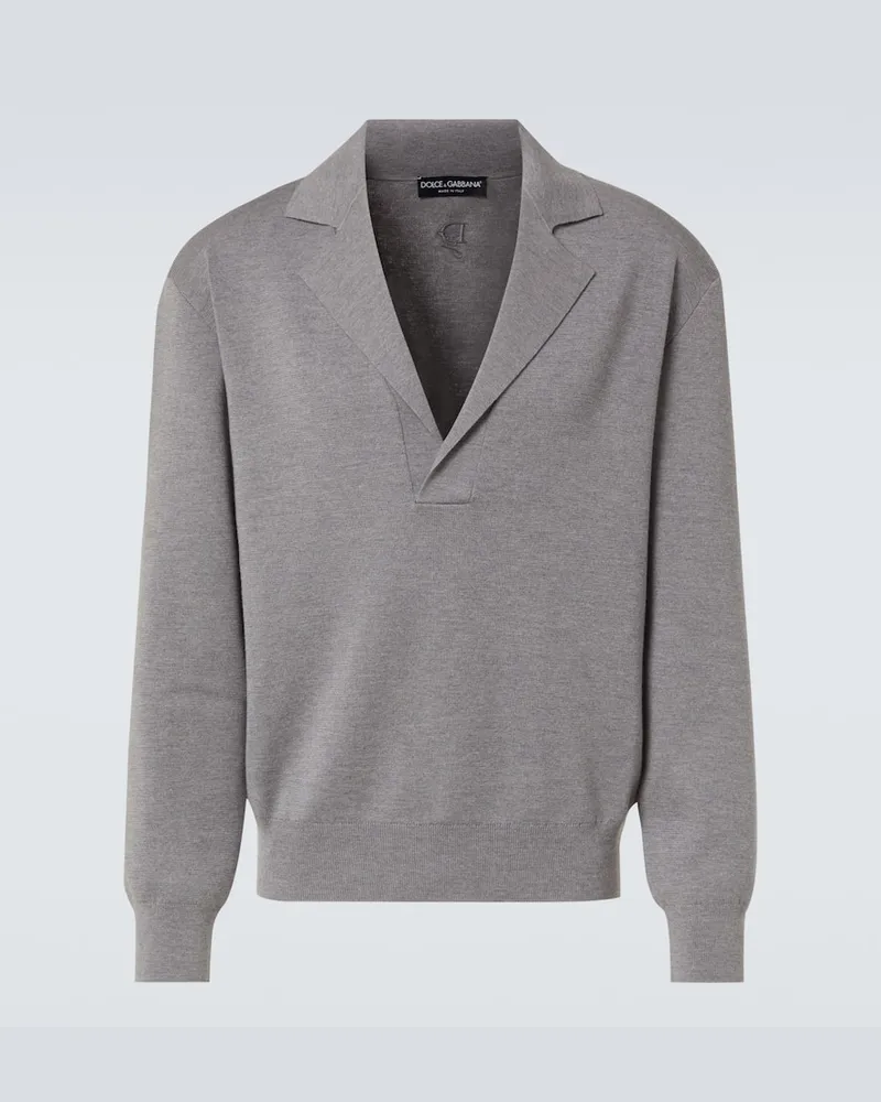 Dolce & Gabbana Pullover aus einem Wollgemisch Grau